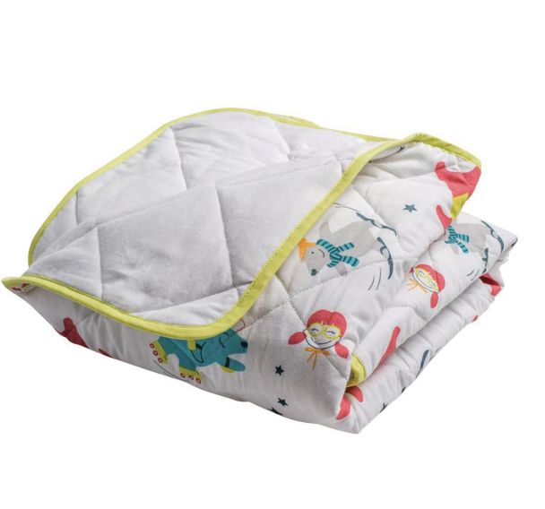 Lot de 5 couvertures piquées coton imprimé Ours Centex