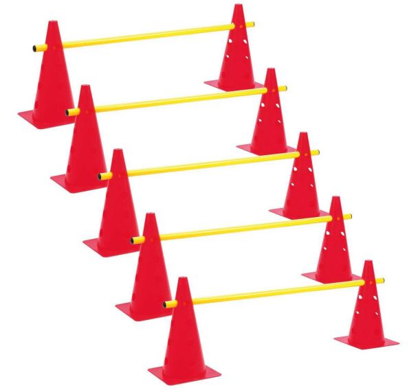 Lot de 5 mini-haies cones 35cm hauteur: 7-14-21-28 cm