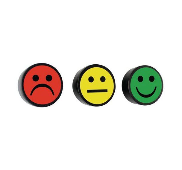 Lot de 5 plots magnétiques Smiley