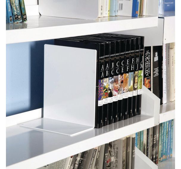 Lot de 5 serre-livres en L