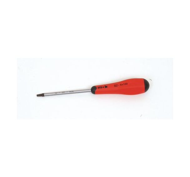 Lot de 5 tournevis bimatière embout carré s2x6.0x100