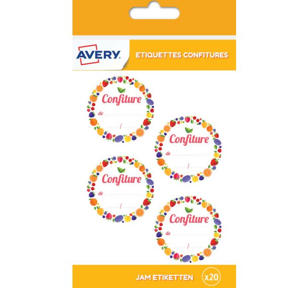 Lot de 600 Étiquette confiture - Ø47,5 mm