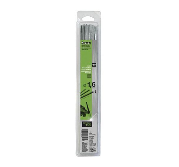 Lot de 60 Baguettes TIG en inox 316L - 330mm - brochable 0,33kg