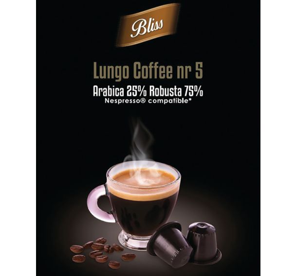 Lot de 60 Capsules Café Bliss Lungo