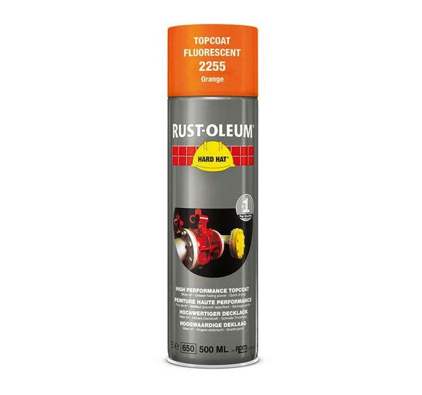 Lot de 6 Aérosol de finition fluorescente 500mL Orange Fluorescent