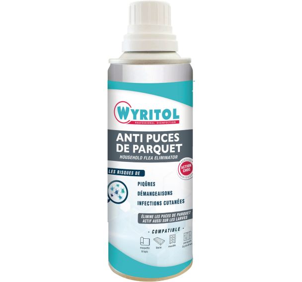 Lot de 6 Anti puces de parquets en aérosol de 200ml