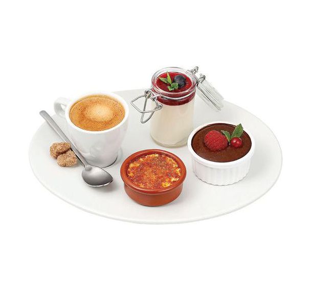 Lot de 6 Assiette café gourmand Isis - 25x19,5 cm
