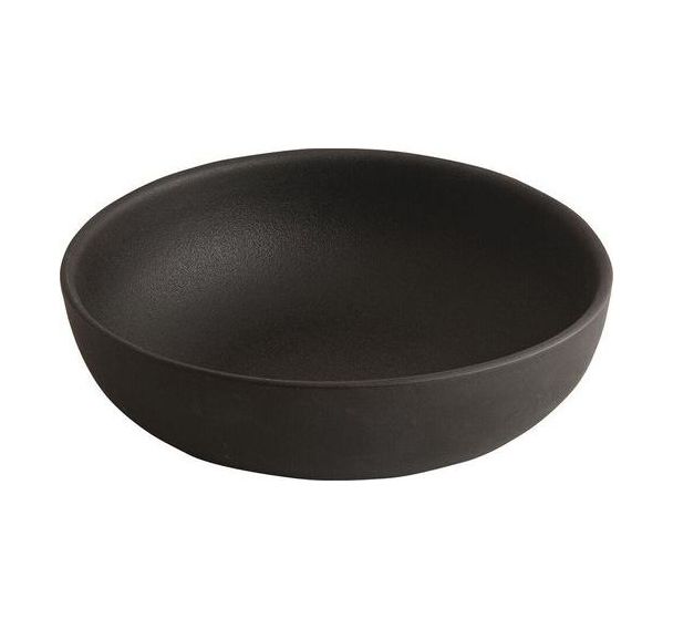 Lot de 6 Assiette coupe Koloreo - Noire - 19 cm