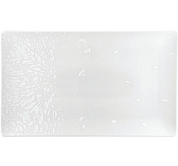 Lot de 6 Assiette rectangulaire Agrume - 34,5x21 cm