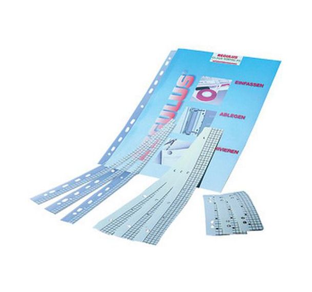 Lot de 6 Bande de classement REGUfix, autocollantes