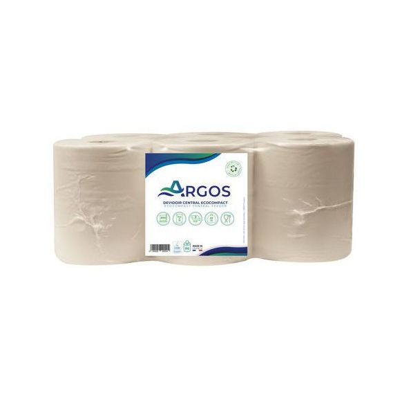 Lot de 6 Bobine d'essuyage DC 800 formats Ecocompact blanc - Argos