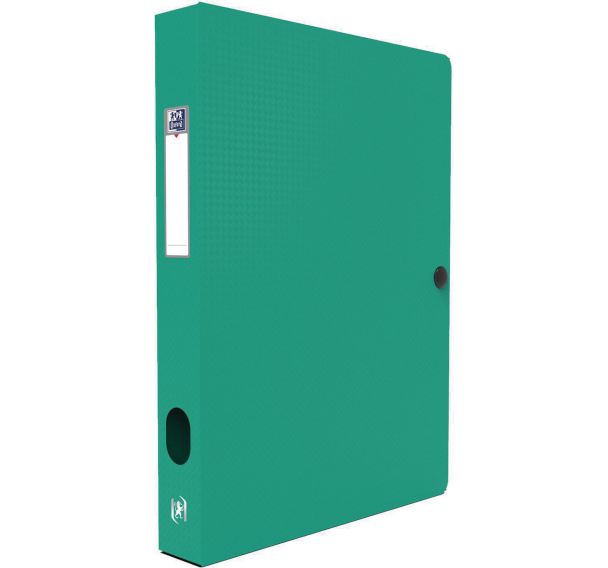 Lot de 6 Boite Oxford Memphis 24x32 Dos 40mm Polypro - Vert