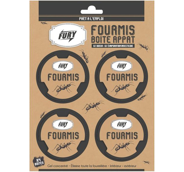 Lot de 6 Boite appât fourmis boite de 10g
