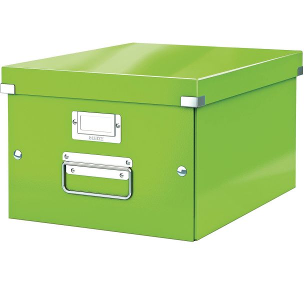 Lot de 6 Boîte de rangement modèle moyen Click & Store - vert - Leitz
