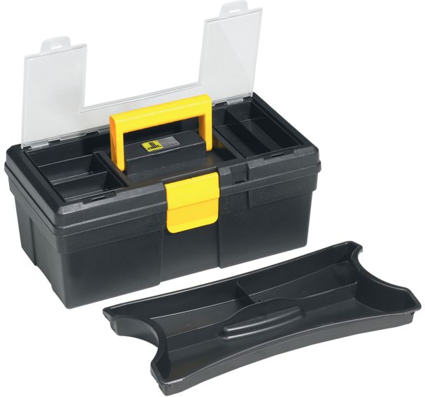 Lot de 6 Caisse à outils McPlus Promo 12,5 noire et jaune 4,9L