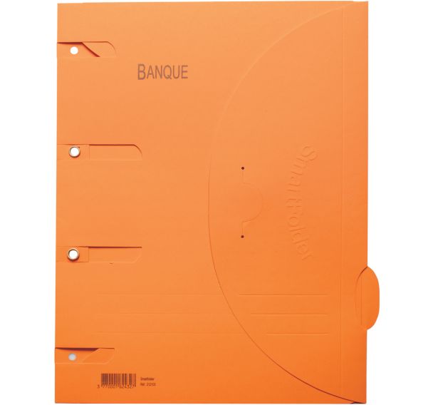 Lot de 6 Chemise perforée Smartfolder - Banque - A4