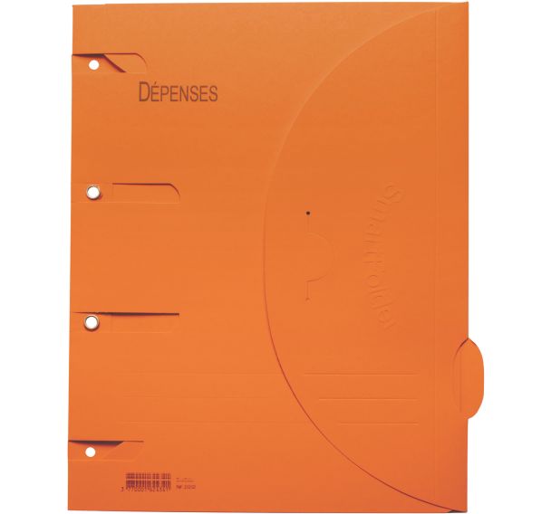 Lot de 6 Chemise perforée Smartfolder - Dépenses - A4