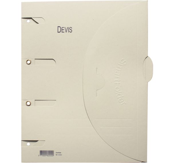 Lot de 6 Chemise perforée Smartfolder - Devis - A4