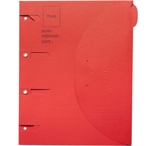 Lot de 6 Chemise perforée Smartfolder - Dossier photo - A4
