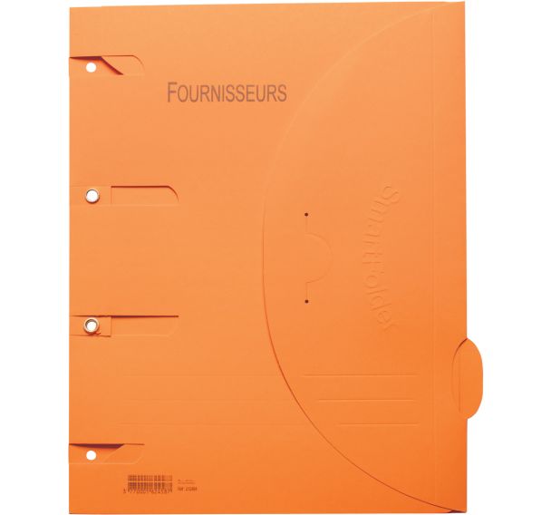 Lot de 6 Chemise perforée Smartfolder - Fournisseur - A4