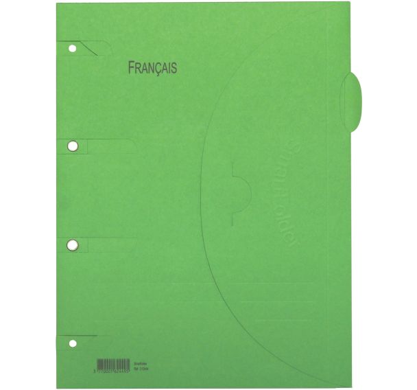 Lot de 6 Chemise perforée Smartfolder - Français - A4