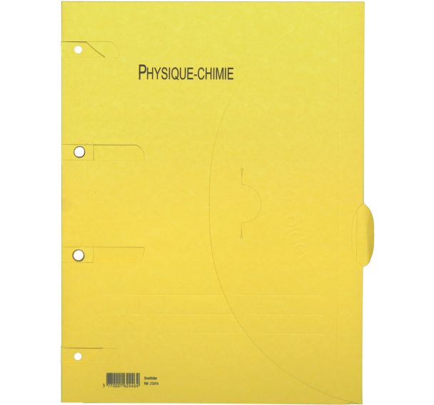 Lot de 6 Chemise perforée Smartfolder - Physique Chimie - A4