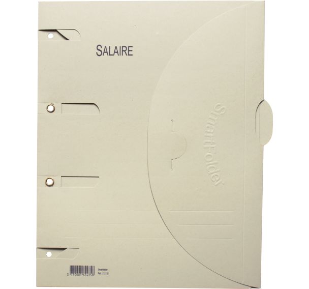 Lot de 6 Chemise perforée Smartfolder - Salaires - A4