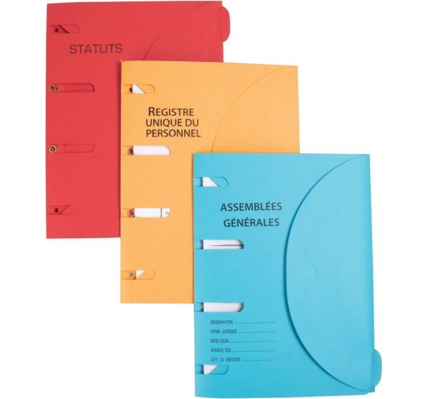 Lot de 6 Chemise perforée Smartfolder - Status - A4