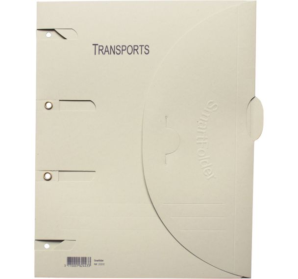 Lot de 6 Chemise perforée Smartfolder - Transports - A4
