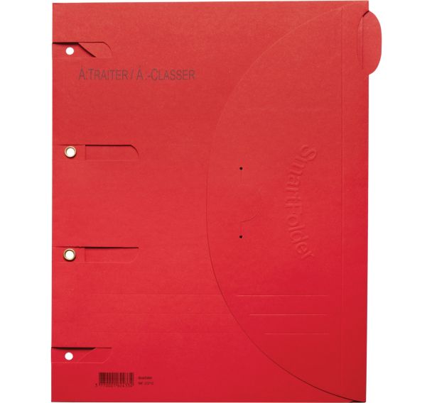 Lot de 6 Chemise perforée Smartfolder - à Traiter à Classer - A4