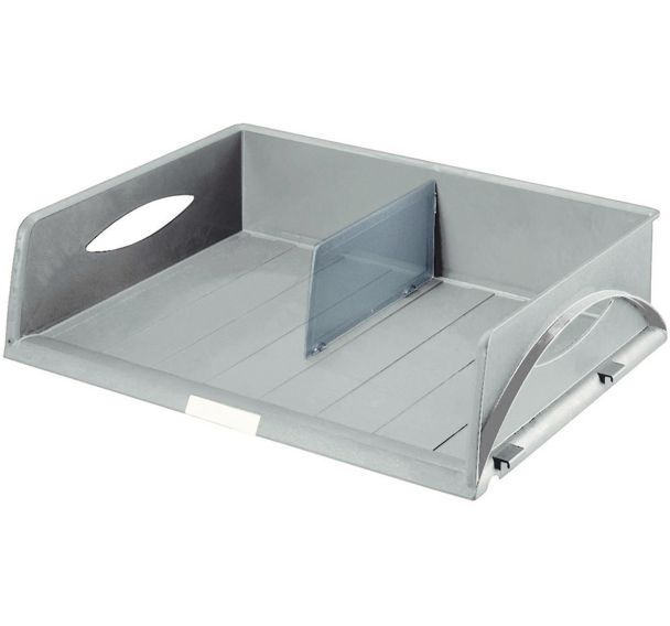 Lot de 6 Corbeille à courrier Leitz Sorty, A3, paysage Gris