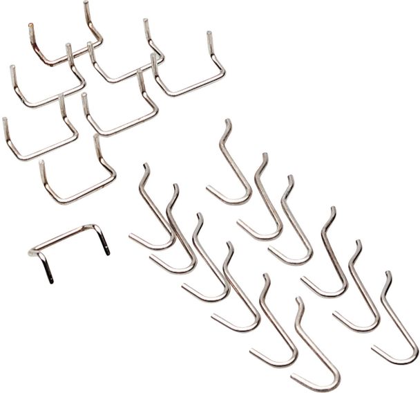 Lot de 6 Crochets pour panneaux perforés StorePlus Flex M 20