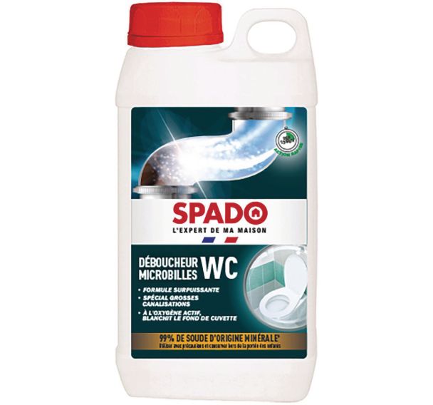 Lot de 6 Déboucheur WC microbilles en bidon de 1kg