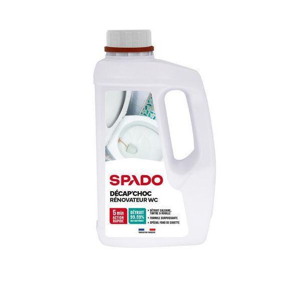 Lot de 6 Décap' choc rénovateur WC 1L - Spado