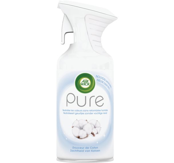 Lot de 6 Désodorisant aérosol parfum douceur de coton