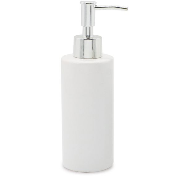 Lot de 6 Distributeur de savon - Céramique - Blanc