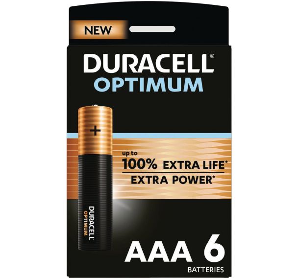 Lot de 6 Duracell Optimum AAA x6