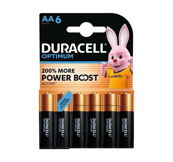 Lot de 6 Duracell Optimum AA x6