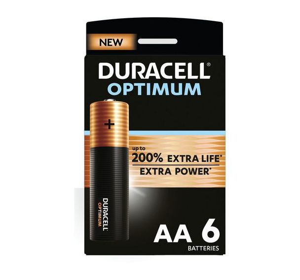 Lot de 6 Duracell Optimum AA x6