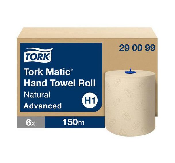 Lot de 6 Essuie-Mains Rouleau Doux Naturel - Tork