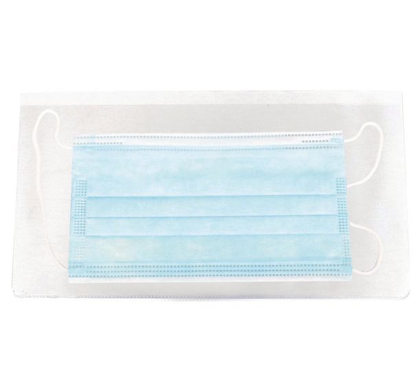 Lot de 6 Etuis porte-masque antimicrobiens format chéquier