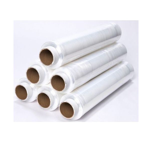 Lot de 6 Film étirable manuel pré-étiré 6µ - 600 m - Manutan Expert