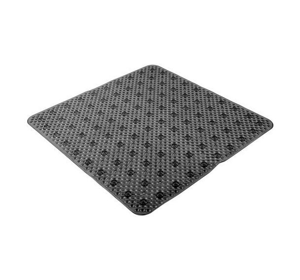 Lot de 6 Fond de douche PVC translucide - 53x53 cm - Noir