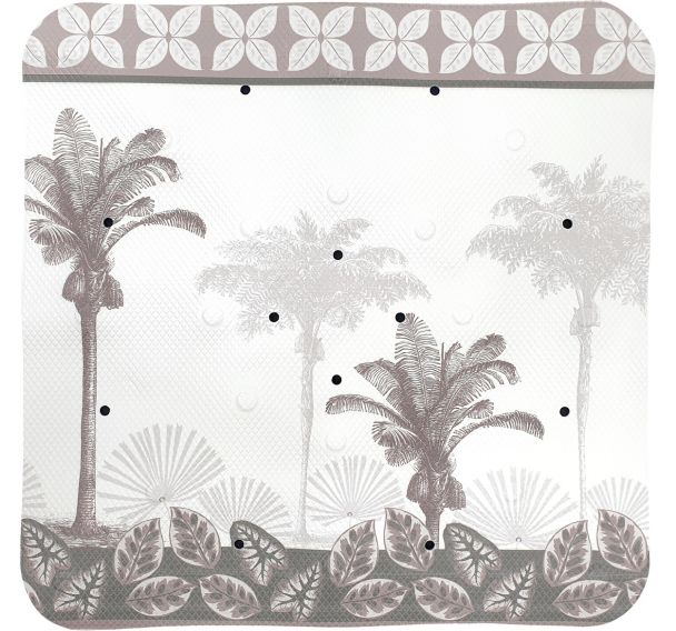 Lot de 6 Fond de douche vinyle Black tree - 48,5x48,5 cm