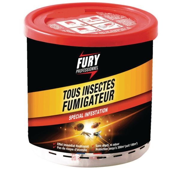 Lot de 6 Fury fumigateur 300 m3 - 6 cartouches