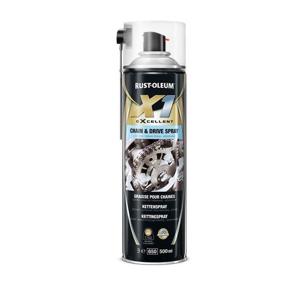 Lot de 6 Graisse pour chaînes Aérosol X1 Excellent 500mL