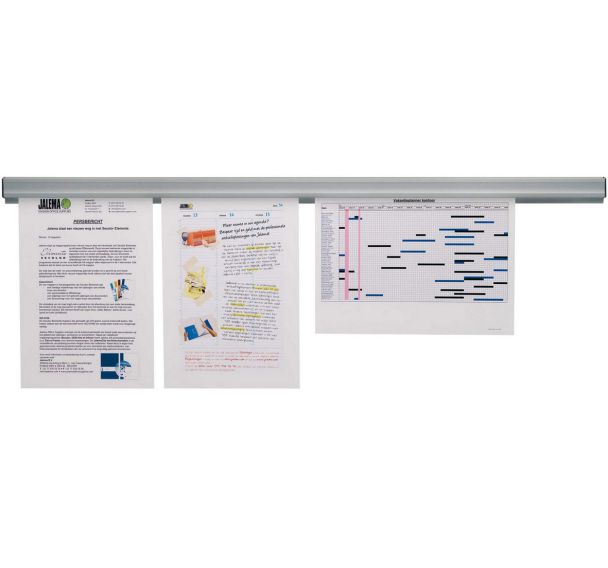 Lot de 6 Jalema Grip: avec fixation par aimant: 600 mm: argent-gris