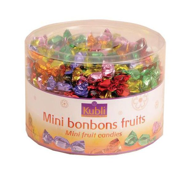 Lot de 6 Mini bonbon d'accueil tubo fruits tubo 1,4kg