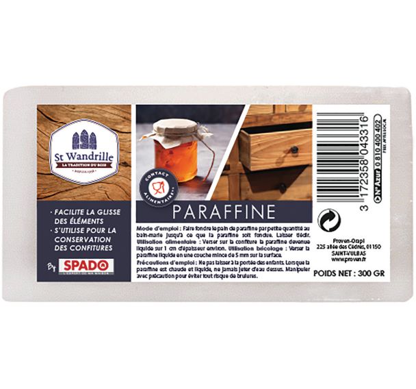 Lot de 6 Paraffine de 300 g