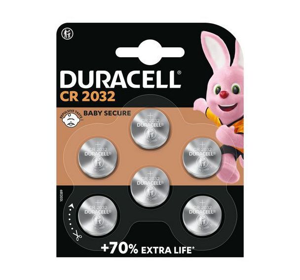 Lot de 6 Piles SPE 2032 - Duracell